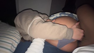 stepsister gets vaccinated with her stepbrother’s cock, loud moans